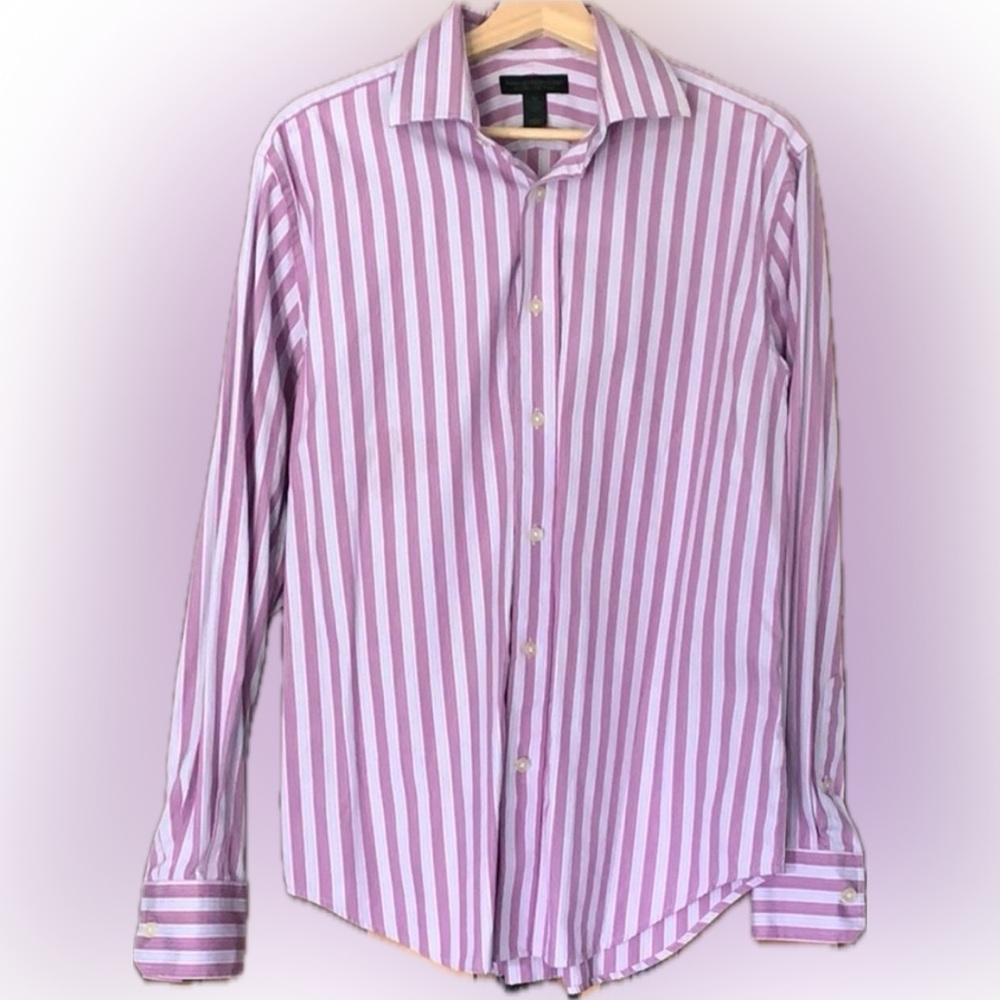 Men’s Striped Express Dress Shirt - Size: Medium